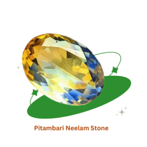 Purohitmoshay Certified Natural Pitambari Neelam (Bi-Color Sapphire)